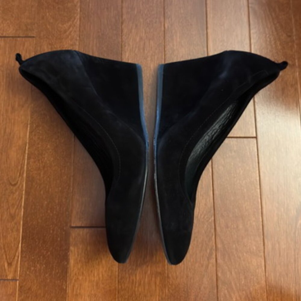 Lanvin Suede Calfskin Wedge Pump - Picture 3 of 6